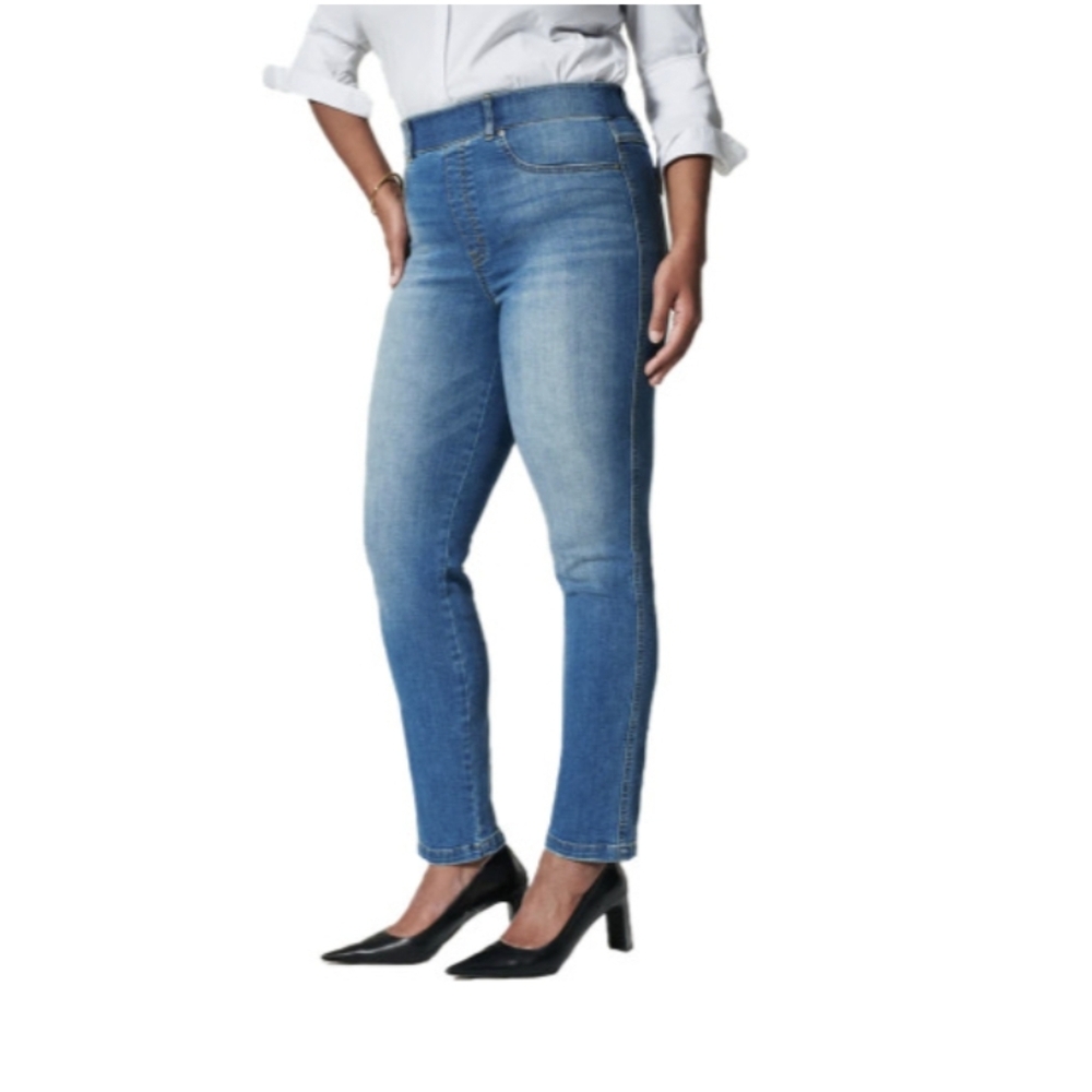 SPANX Straight Leg Ankle Jeans